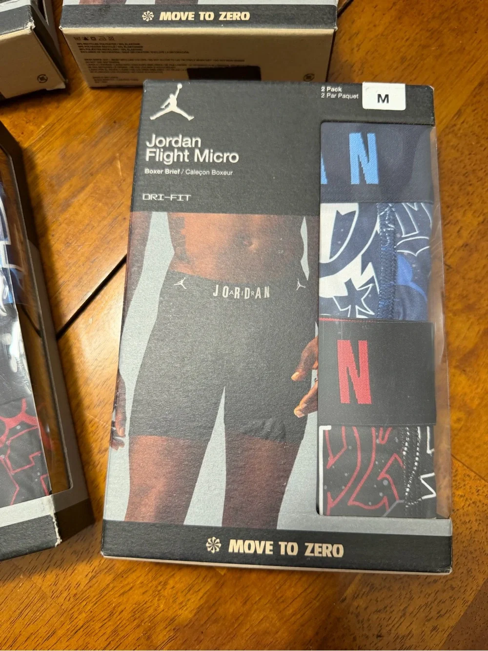 New Lot x 8 Pair Men’s Boxer Briefs Nike Air Jordan Flight Size Medium 32-34”